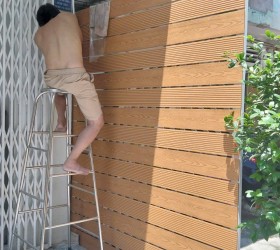 Tường rào  - Hàng rào nhựa giả gỗ