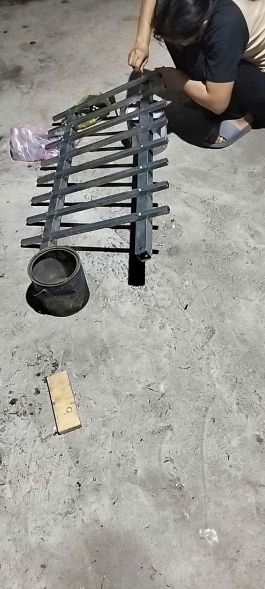 dốc sắt dắt xe máy xếp gọn