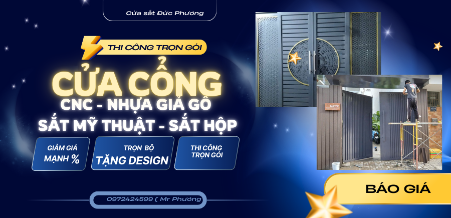 thi công cửa cổng trọn gói giá rẻ tphcm
