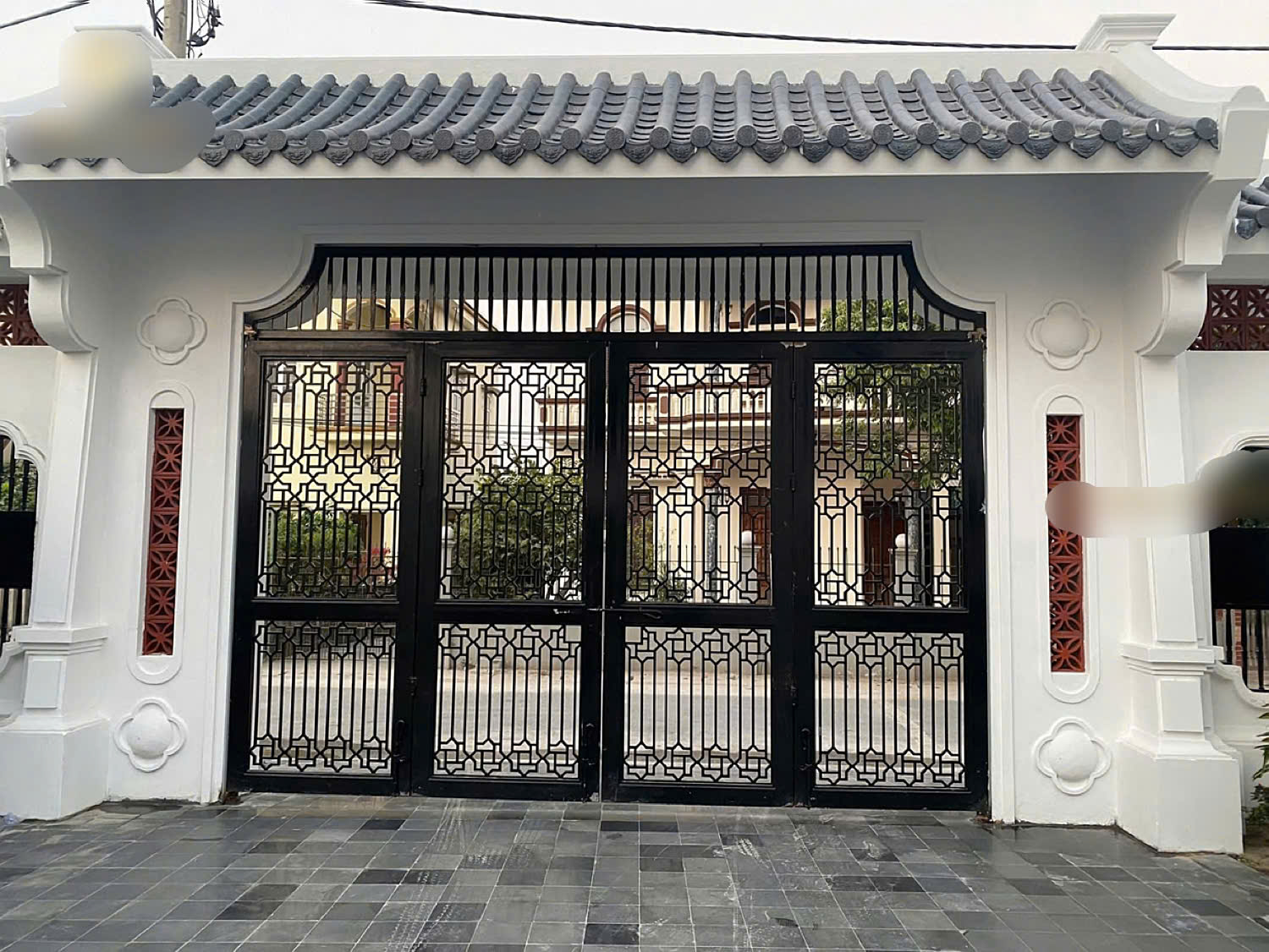 thi công cổng chính biệt thự