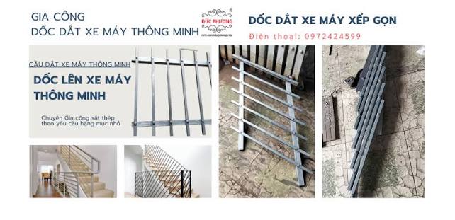 lắp đặt dốc sắt thông minh xe vào nhà Sài gòn