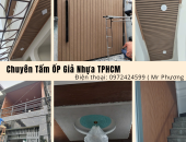 Chuyên lắp tấm ốp giả nhựa tphcm | trọn gói